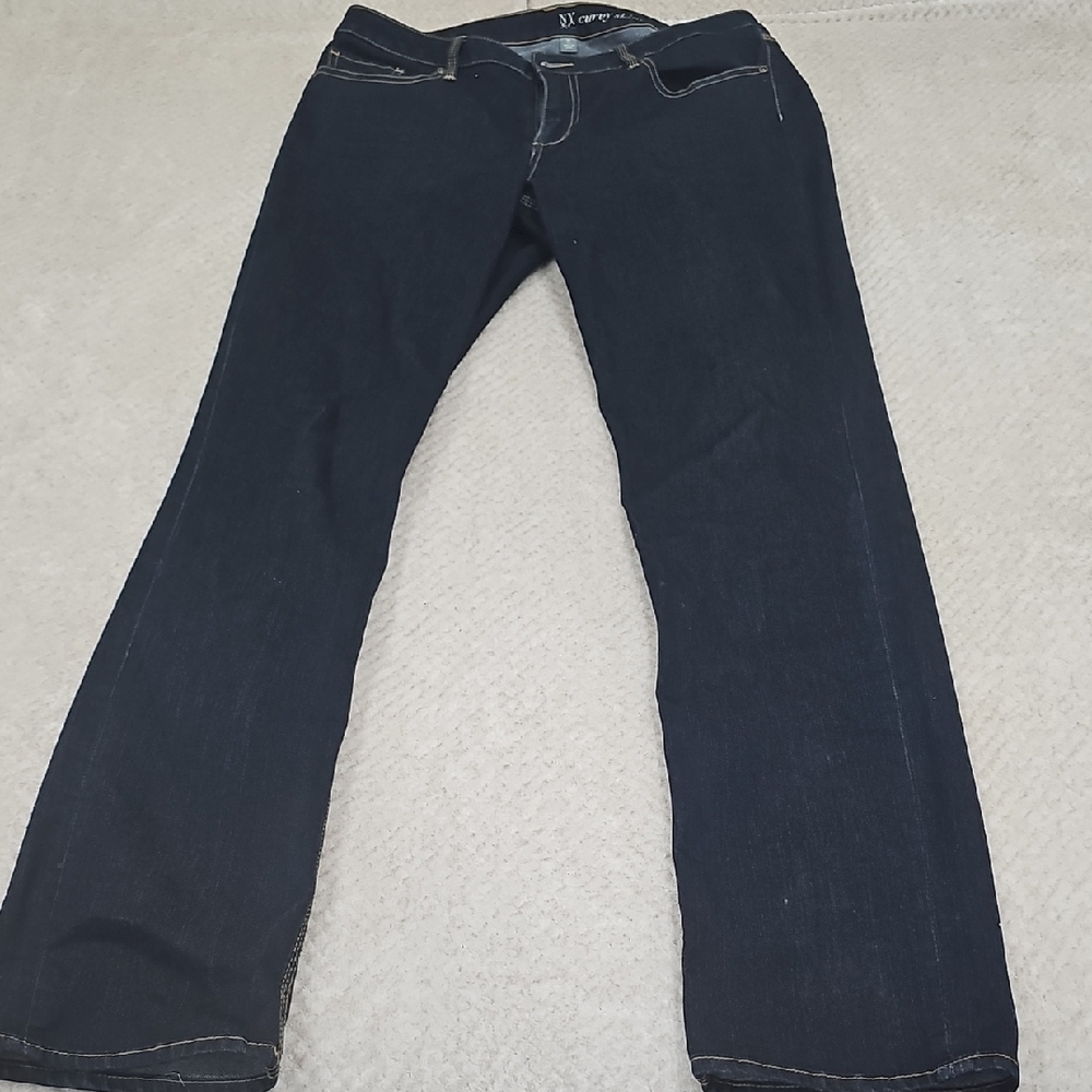 New York & Company Women's Boot Cut Jeans - Dark Blue